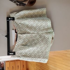 Victoria Beckham mint lace shorts